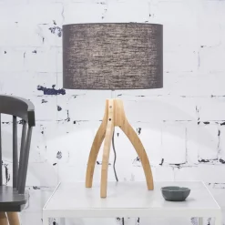 Outlet GOOD&MOJO Tafellamp Annapurna Bamboe en Eco linnen