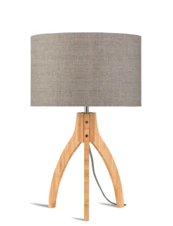 Outlet GOOD&MOJO Tafellamp Annapurna Bamboe en Eco linnen