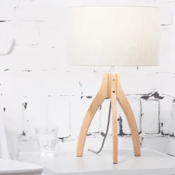 Outlet GOOD&MOJO Tafellamp Annapurna Bamboe en Eco linnen