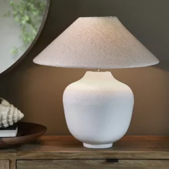 Hot Rivièra Maison Tafellamp Beauchamp (excl. kap) Wit