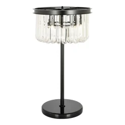 Best Richmond Interiors Tafellamp Bessy Crystal, 4-lamps Zwart
