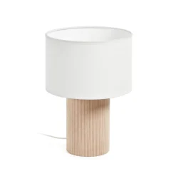 Outlet Kave Home Tafellamp Bianella Rib Velvet