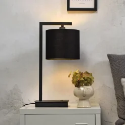 Best it's about RoMi Tafellamp Boston 44cm, kleur Zwart