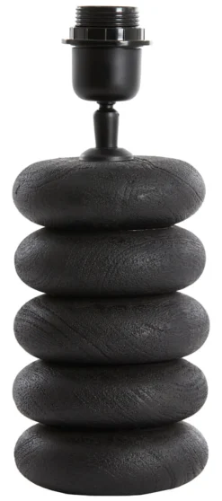 Hot Light & Living Tafellamp Budongo Mangohout, kleur Zwart