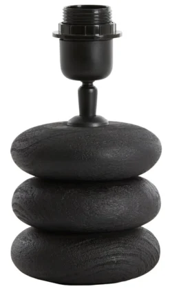 Hot Light & Living Tafellamp Budongo Mangohout, kleur Zwart