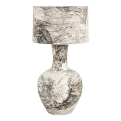 Richmond Interiors Tafellamp Cecile Marmerlook, 78cm