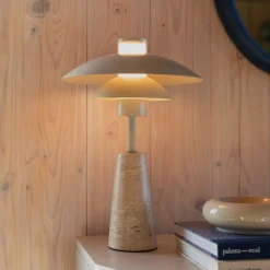 Zuiver Tafellamp Cole Travertin, 37cm