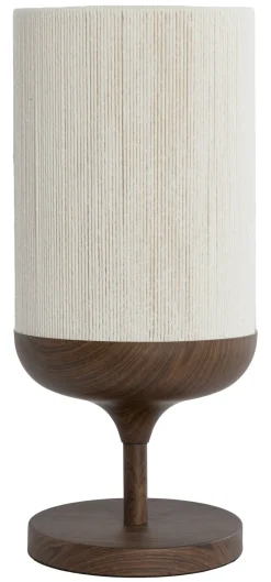 Outlet Light & Living Tafellamp Dania 50cm Donker hout