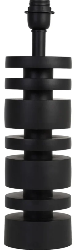 Outlet Light & Living Tafellamp Desley 40cm, kleur (excl. kap) Mat Zwart