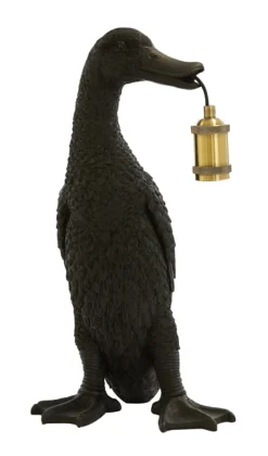 Best Light & Living Tafellamp Duck 48cm, kleur Zwart Mat Zwart