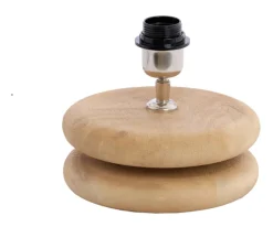 New Light & Living Tafellamp Eboli Mangohout, Ø20cm (excl. kap)