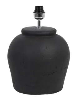 New Light & Living Tafellamp Etna Keramiek, 40cm, kleur (excl. kap) Mat Zwart