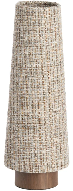 Clearance Light & Living Tafellamp Howie Katoen, kleur Lichtbruin