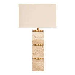 Hot Richmond Interiors Tafellamp Jaella Travertin, 70cm Beige