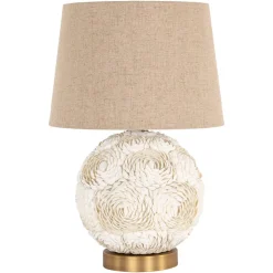 Clearance Richmond Interiors Tafellamp Jamie 68cm Wit