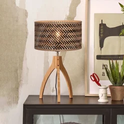 New GOOD&MOJO Tafellamp Java 3-poot, Bamboe