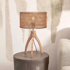 New GOOD&MOJO Tafellamp Java 3-poot, Bamboe