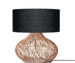Best GOOD&MOJO Tafellamp Kalahari Rotan en linnen, 60cm