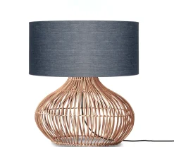 Best GOOD&MOJO Tafellamp Kalahari Rotan en linnen, 60cm
