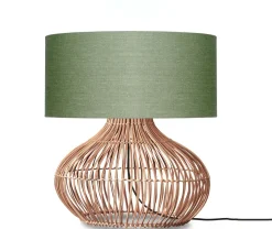 Best GOOD&MOJO Tafellamp Kalahari Rotan en linnen, 60cm