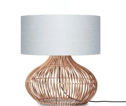 Best GOOD&MOJO Tafellamp Kalahari Rotan en linnen, 60cm