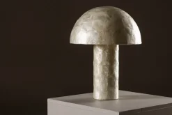 Sale Nohr Tafellamp Kammy Capiz, 48cm Lichtgrijs