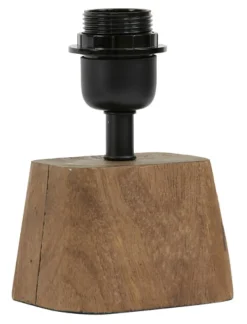 Best Light & Living Tafellamp Kardan Mangohout, 19cm, kleur (excl. kap) Bruin