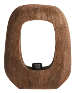 Discount Light & Living Tafellamp Kelafo Mangohout, kleur Bruin