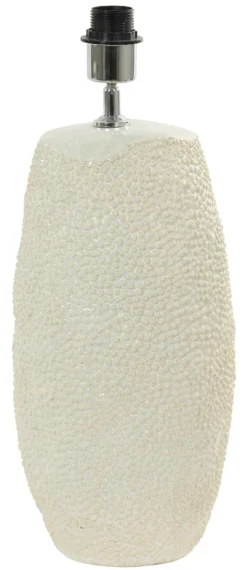 Online Light & Living Tafellamp Kyara Keramiek, 52cm (excl. kap) Cru00e8me