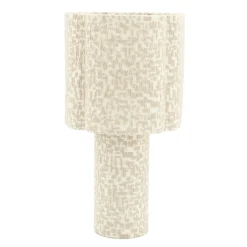 Discount By-Boo Tafellamp Lampi Tetris stof Taupe