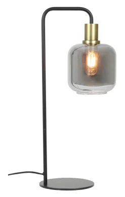 Clearance Light & Living Tafellamp Lekar kleur /Smoke Antiek brons