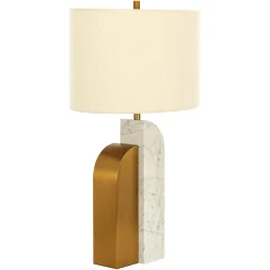 Online Richmond Interiors Tafellamp Liliana Marmer en Bouclé