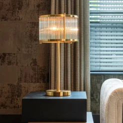 Best Richmond Interiors Tafellamp Loiza 64cm hoog, kleur Brushed gold