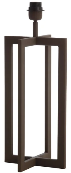 Hot Light & Living Tafellamp Mace 46cm, kleur Bruin (excl. kap)