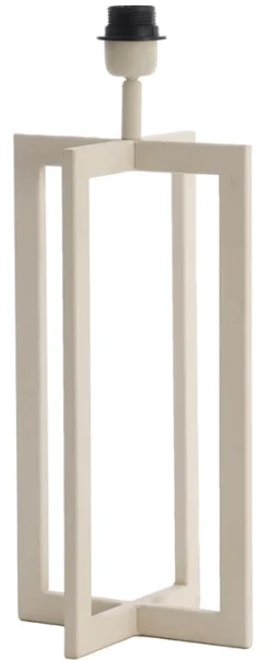 Hot Light & Living Tafellamp Mace 46cm, kleur Crème (excl. kap) Cru00e8me