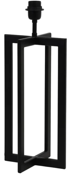 Online Light & Living Tafellamp Mace 46cm, kleur Mat Zwart (excl. kap)