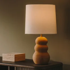 Online Kave Home Tafellamp Madsen Terracotta, 55cm hoog