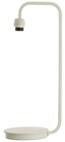 Outlet Light & Living Tafellamp Mareno 60cm Cru00e8me