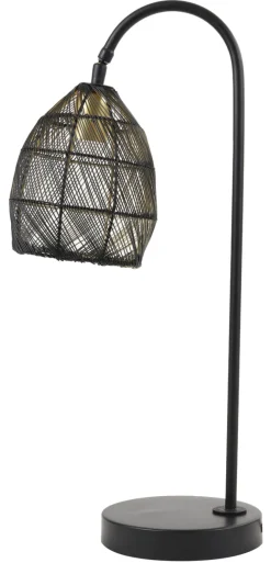 Light & Living Tafellamp Meya Mat Zwart