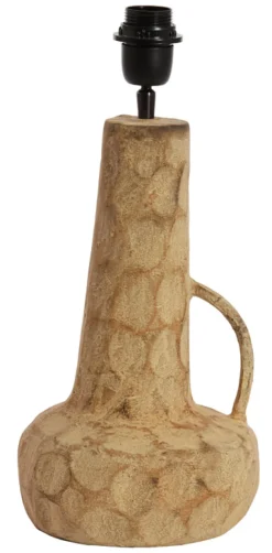 Best Light & Living Tafellamp Mogliano 43cm, kleur Antiek Zand (excl. kap)