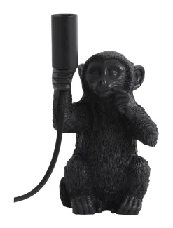 Hot Light & Living Tafellamp Monkey 23cm, kleur Mat Zwart
