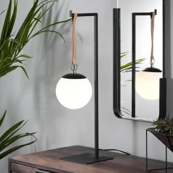 Discount Kave Home Tafellamp Monteiro, kleur Zwart