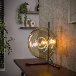 Outlet LifestyleFurn Tafellamp Montrell glas Amber