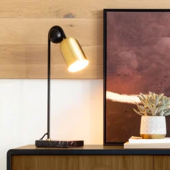 New Kave Home Tafellamp Natsumi, kleur Koper