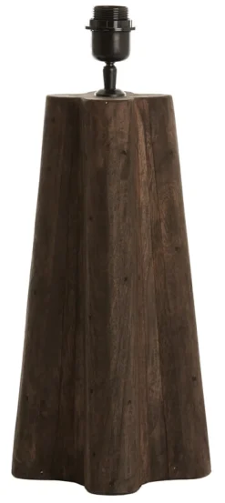 Light & Living Tafellamp Navelli Mangohout, 40cm (excl. kap) Bruin