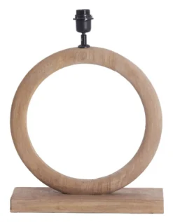 Clearance Light & Living Tafellamp Nubia Mangohout, 44cm, kleur Naturel (excl. kap)