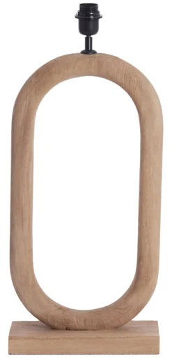 Discount Light & Living Tafellamp Paceco Mangohout (excl. kap)