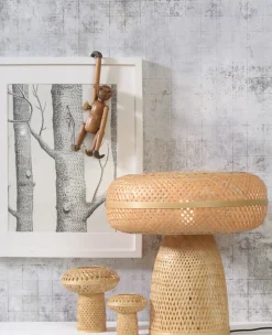 Clearance GOOD&MOJO Tafellamp Palawan Bamboe, Set van 3 stuks