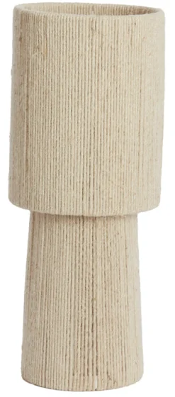 Light & Living Tafellamp Pitino Jute, 55cm Cru00e8me