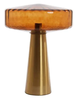 Discount Light & Living Tafellamp Pleat Glas, 53cm